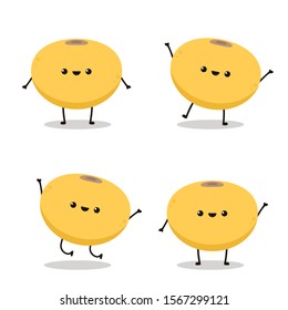 Soybean vector. Soybean character design.