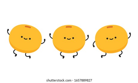 Soybean vector. Soybean character design.