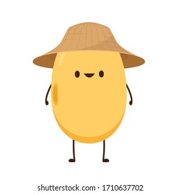 Soybean vector. Soybean character design.