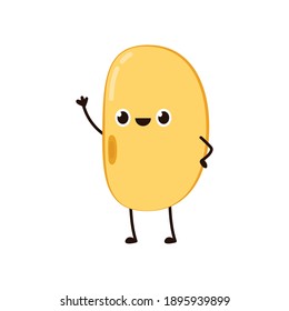 Soybean vector. Soybean character design.