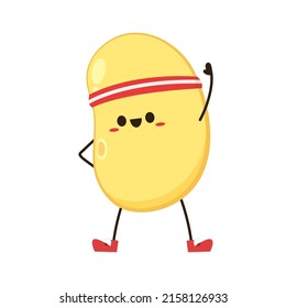 Soybean vector. Soybean character design.