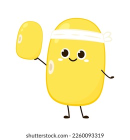 Vector de soja. Diseño de caracteres de soja.