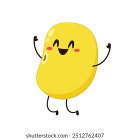 Soybean vector. Soybean character design.