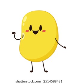 Soybean vector. Soybean character design.