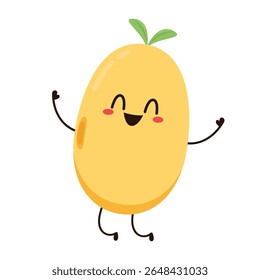 Soybean vector. Soybean character design.