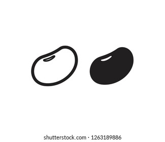 Soybean Vector Flat Illustration. Organic Legumes Beans