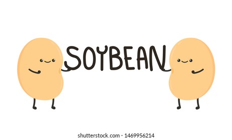 Soybean vector. Soybean logo design. wallpaper.