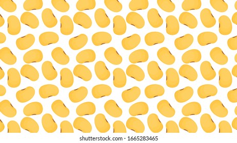 Soybean vector. soybean pattern vector. soybean on white background. wallpaper.