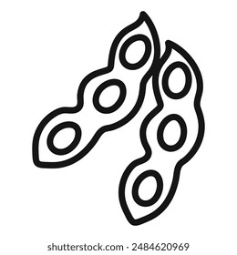 soybeans icon mark in filled style
