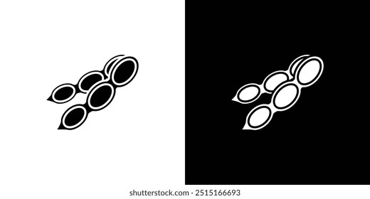 soybeans icon Outline sign symbol set
