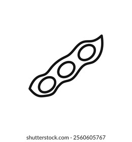 soybeans icon vector line logo art
