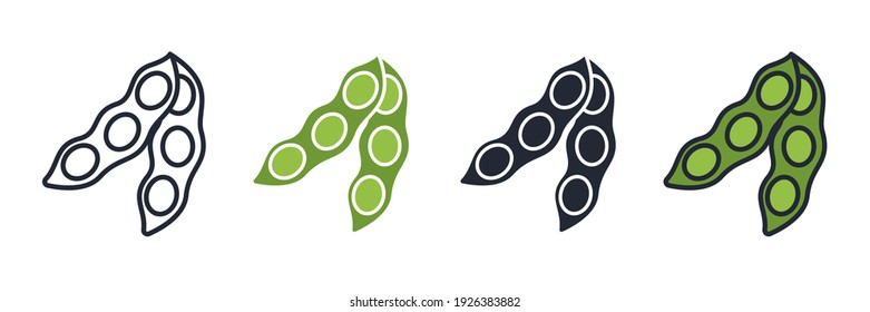 soybeans icon. soybeans vegetable symbol template for graphic and web design collection logo vector illustration