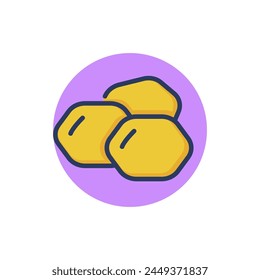 Soybeans line icon. Soya, GMO, gluten outline sign. Products and allergens concept. Vector illustration for web design and apps