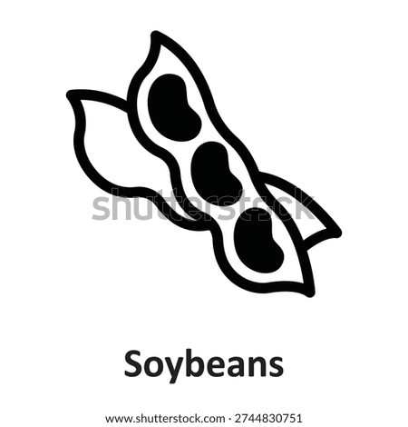 Soybeans Vector Icon which can easily modify or edit

