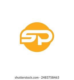 sp abstract logo modern style