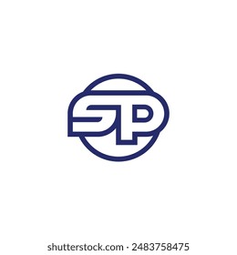 sp abstract logo modern style