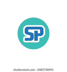 sp abstract logo modern style