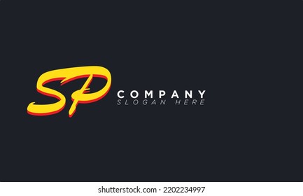 SP Alphabet letters Initial Monogram Logo PS, S und P