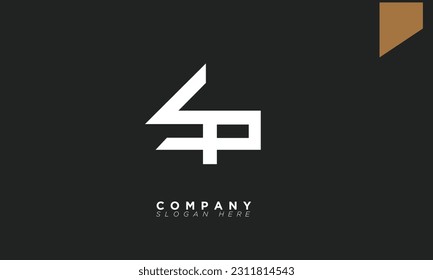 Letras alfabetas SP Iniciales Monograma PS, S y P
