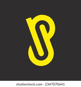 SP  creative and modern vector logo design