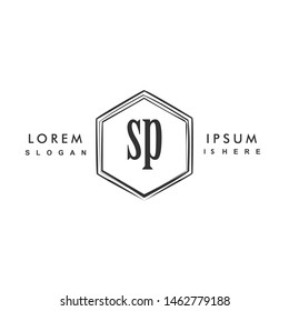 SP Initial beauty monogram logo vector