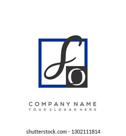 SP Initial Handwriting logo template vector