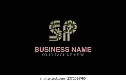 SP initial logo | initial based abstract modern minimal creative logo, vector template image. luxury logotype , real estate homie . typography . initials 