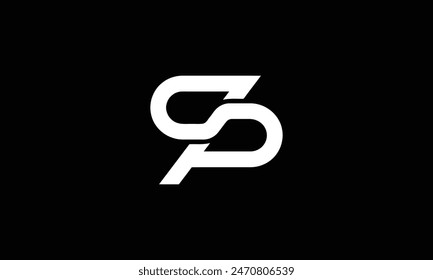 sp initial logo design vector symbol graphic idea creative