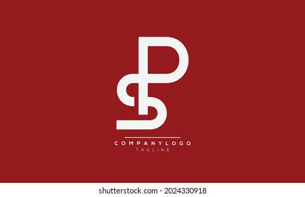 SP initials monogram letter text alphabet logo design