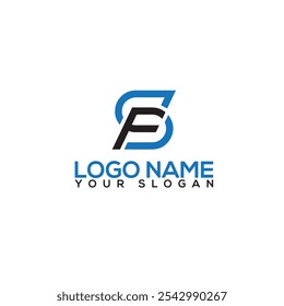 SP Letter Initial Logo Design Template Vektorgrafik