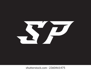 SP letter logo design and initial logo design