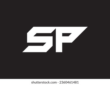 SP letter logo design and initial logo design