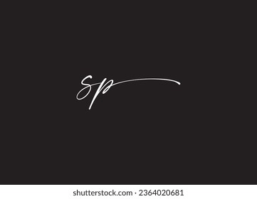 Logo-Design für SP-Buchstaben und Monogramm-Logo