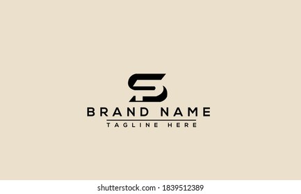 SP Letter Logo Design Template Vector Graphic Branding Element.