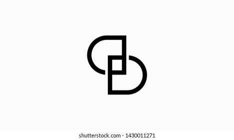 SP lettering vector logo. Sp logo