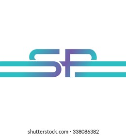 SP letters connected in one shape