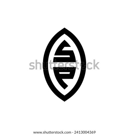 SP line geometric monogram with high quality professional design that will print well