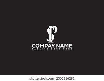 SP logo design vector icon symbol luxury