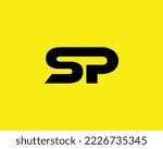 SP logo design vector template