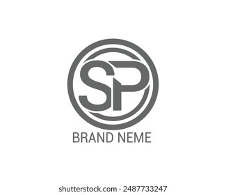 sp logo simple vector letter  free design