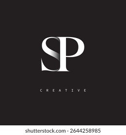 SP Monogram Logo Minimal Elegant Letter mark for Luxury, Fashion   Creative Brands	
