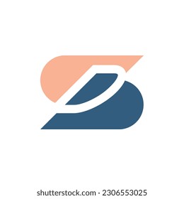 SP PS Abstract initial monogram letter alphabet logo design