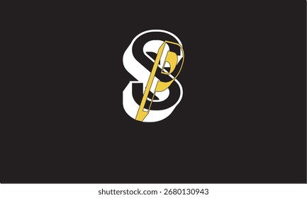 SP, PS ABSTRACT LETTER LOGO MONOGRAM