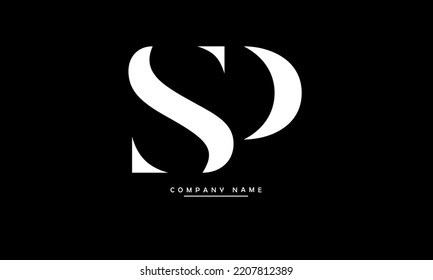Monogramm für abstrakte PS-Zeichen-Logos
