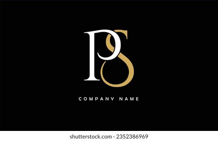 SP, PS Abstract Letters Logo Monogram