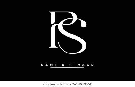SP, PS Abstract Letters Logo Monogram