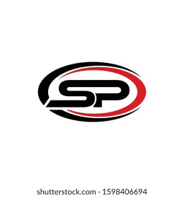 SP PS Letter Initial Logo Design Template