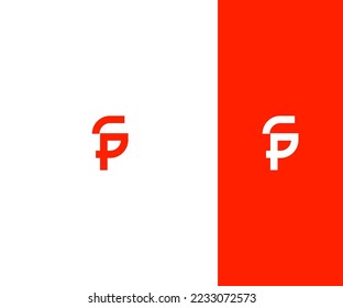SP, letra PS Plantilla vectorial de logotipo Símbolo abstracto de monograma . Usable para el deporte de negocios, la tecnología, la moda, el logotipo digital y creativo futuro