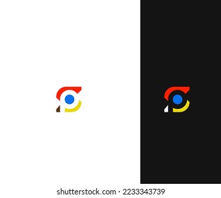 SP, letra PS Plantilla vectorial de logotipo Símbolo abstracto de monograma . Usable para el deporte de negocios, la tecnología, la moda, el logotipo digital y creativo futuro