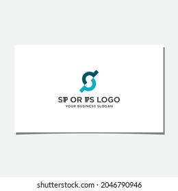 SP OR PS LOGO DESIGN VECTOR